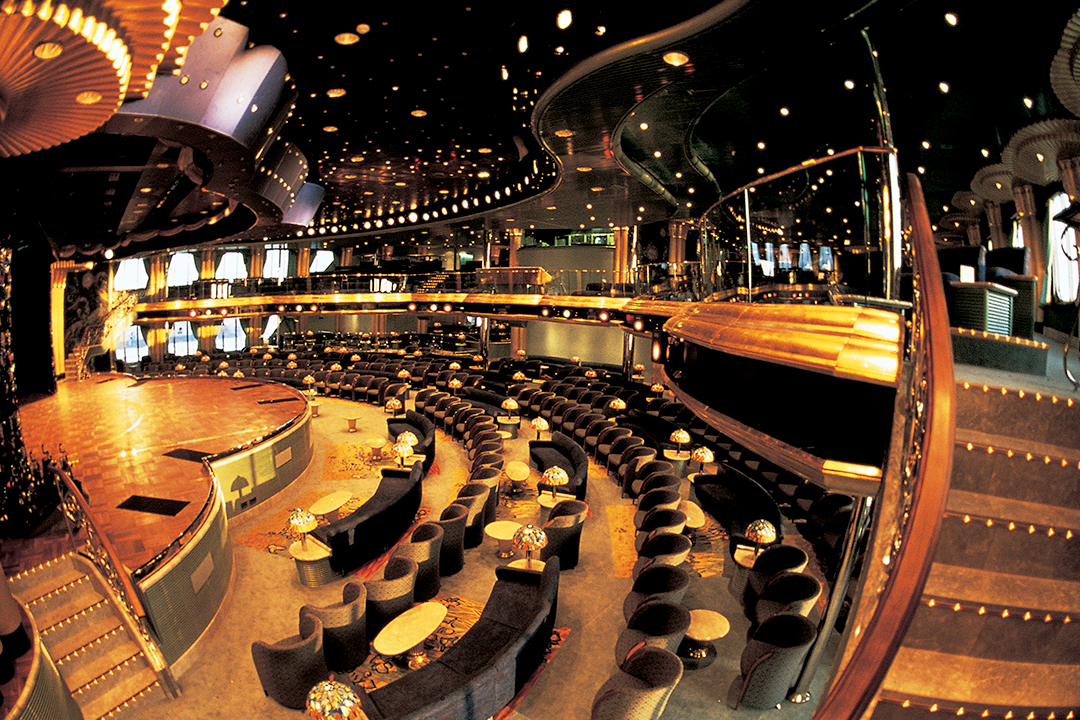 Guests can enjoy a variety of performances at the Main Stage during a Holland America cruise.