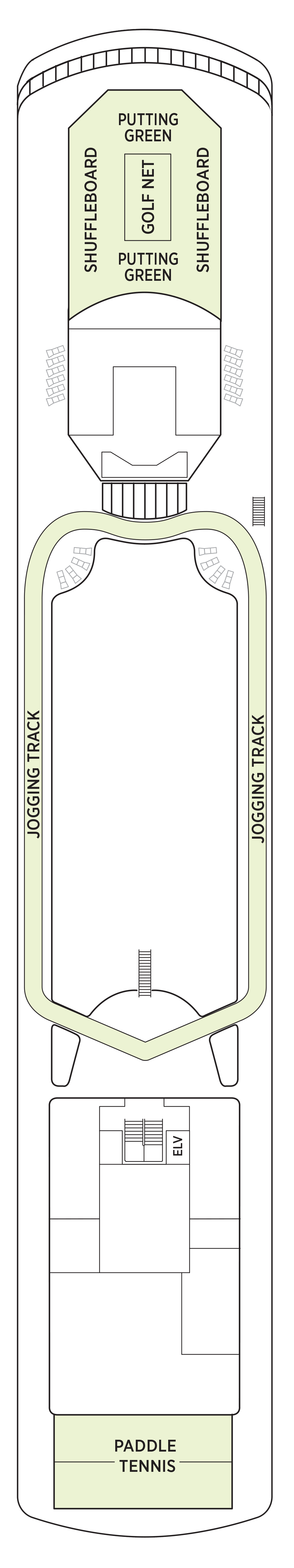 Deck 12 deck plan for Seven Seas Voyager