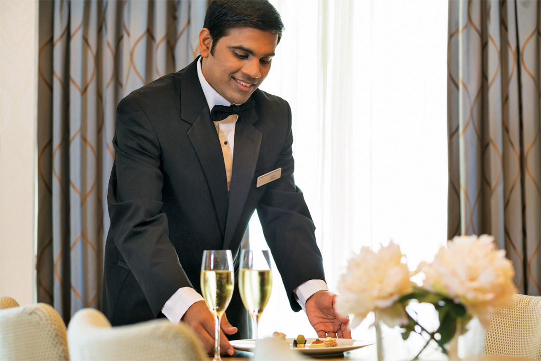  Guests booked in upper level suites can enjoy complimentary butler service.  