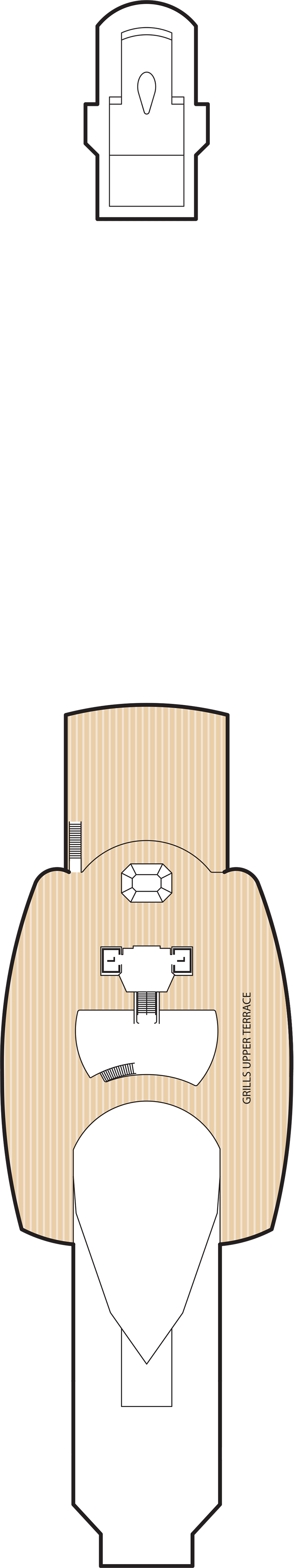 Deck 12 deck plan for Queen Victoria