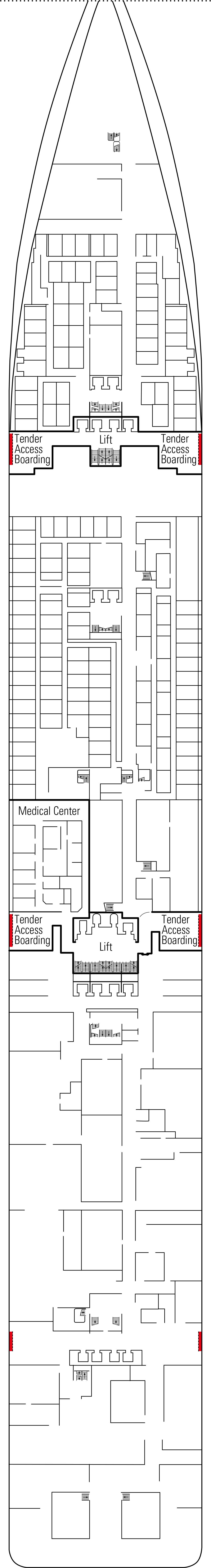 Fiume (Deck 4) deck plan for MSC Splendida