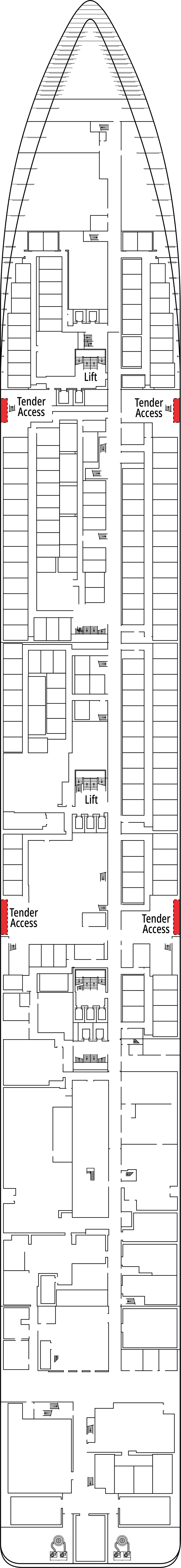 Violoncello (Deck 4) deck plan for MSC Orchestra
