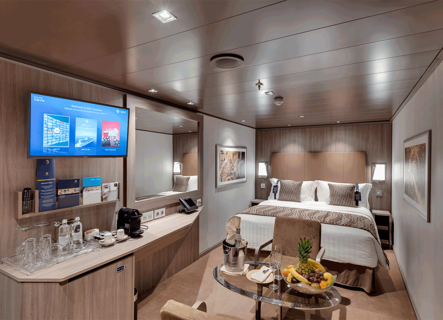 MSC Yacht Club Interior Suite - Bedroom