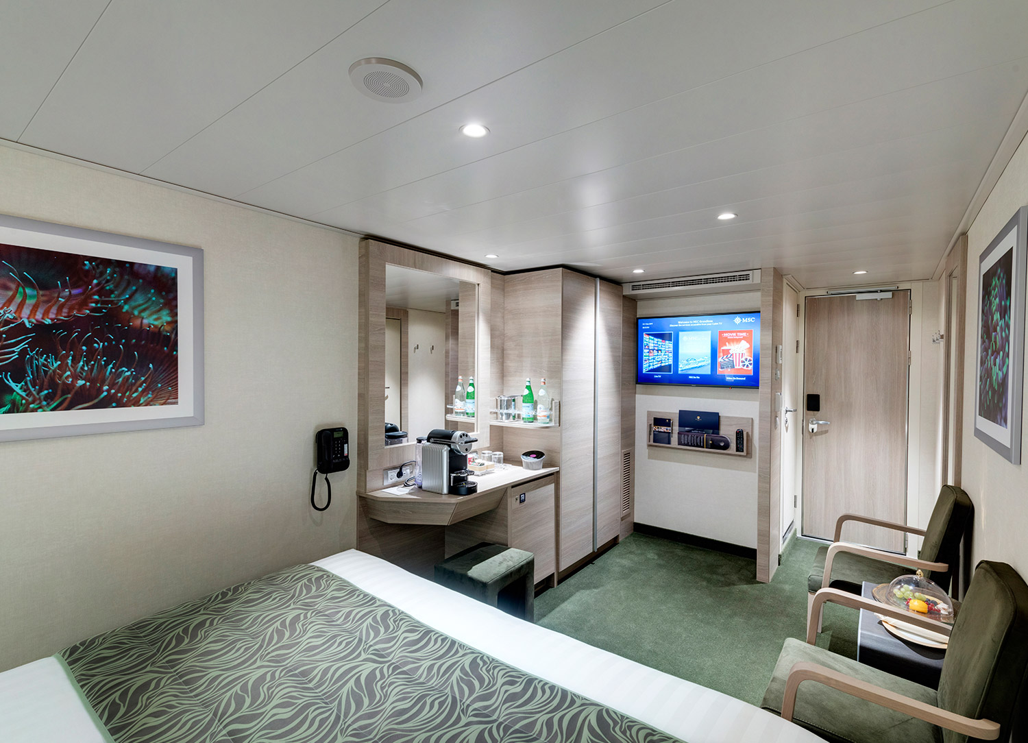 MSC Yacht Club Interior Suite - Bedroom