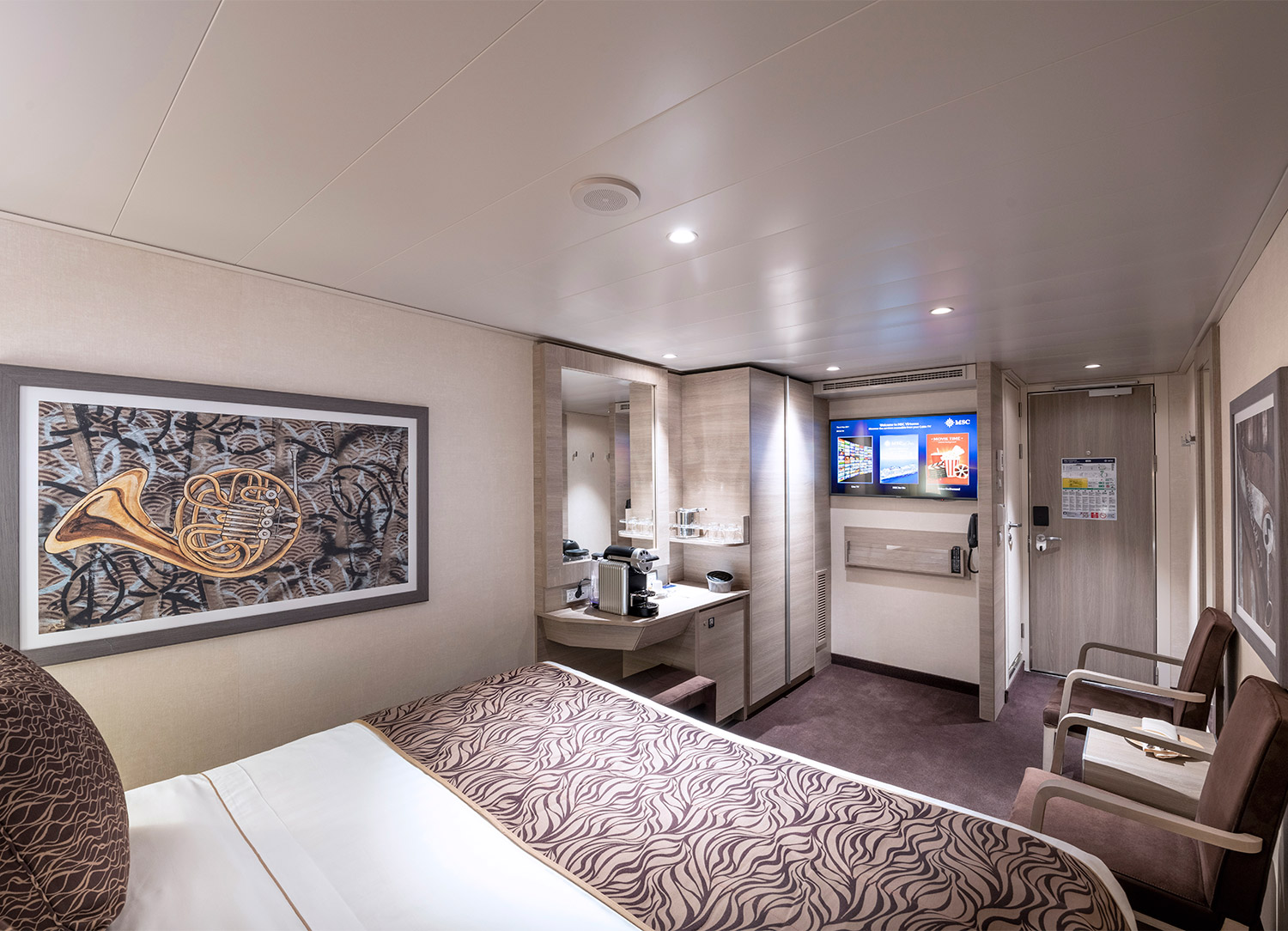 MSC Yacht Club Interior Suite - Bedroom
