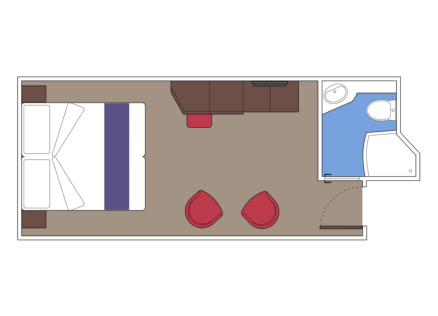 MSC Yacht Club Interior Suite - Schematic