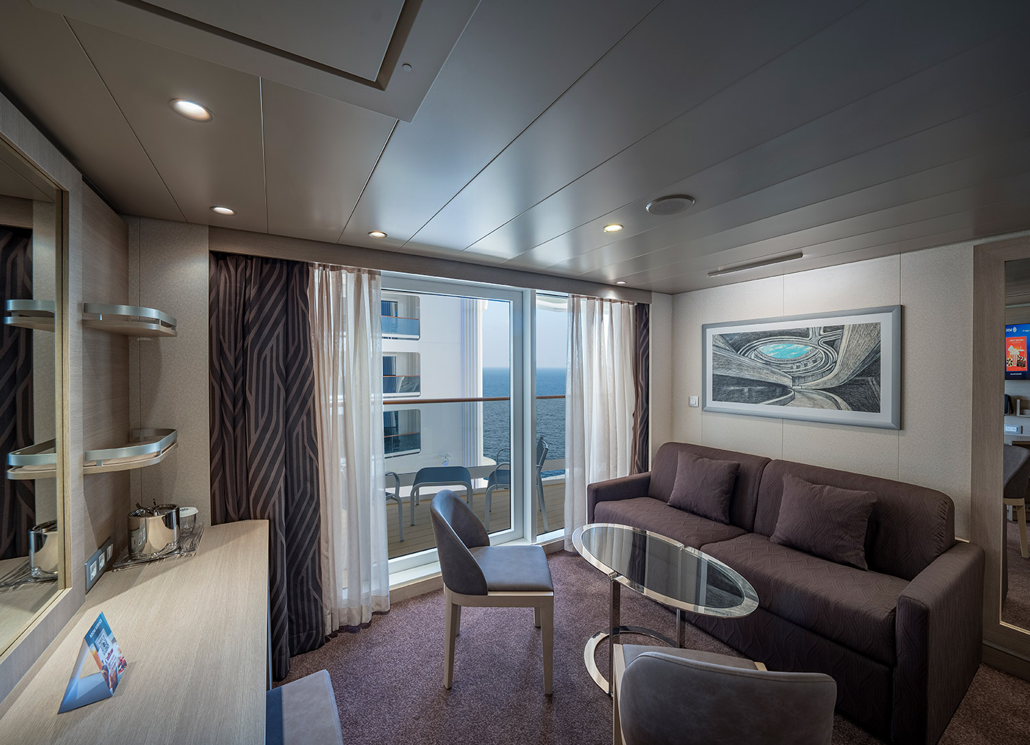 Premium Suite Aurea With Promenade & Ocean View - Living Room