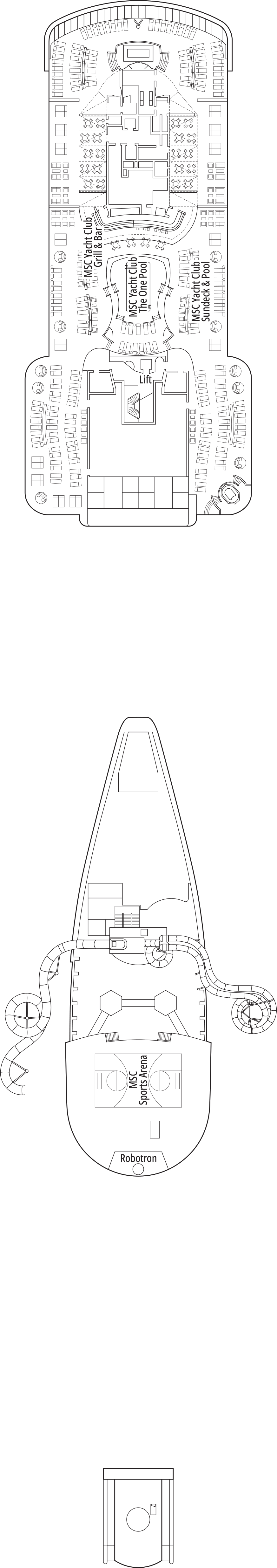 Portuguese Island (Deck 20) deck plan for MSC Seascape