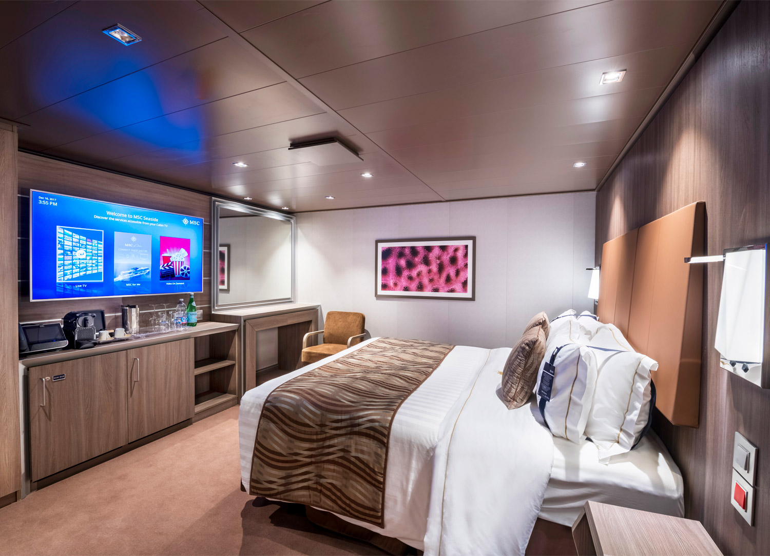 MSC Yacht Club Interior Suite - Bedroom