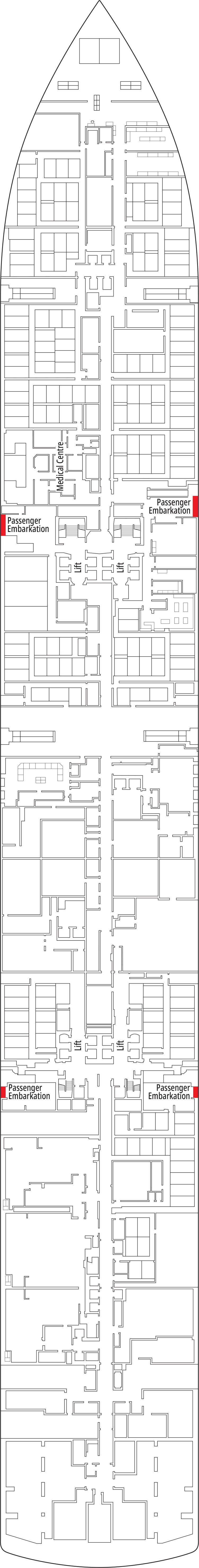 Farol da Barra (Deck 4) deck plan for MSC Seashore
