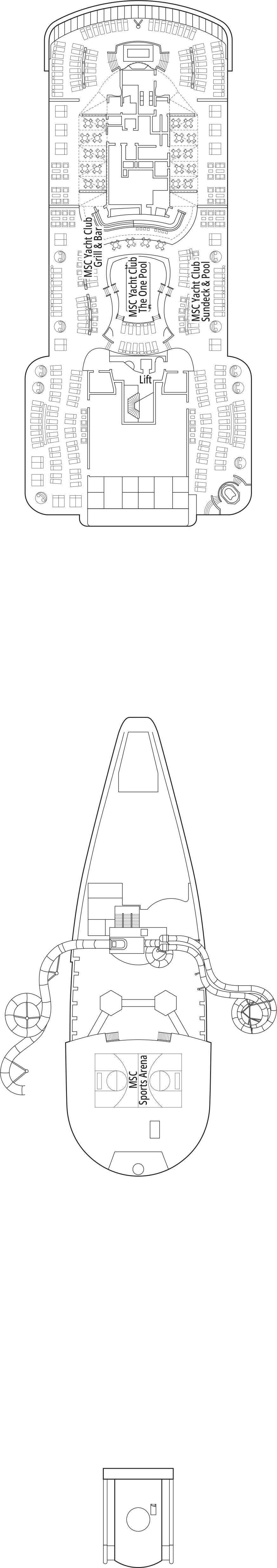 La Jument (Deck 20) deck plan for MSC Seashore