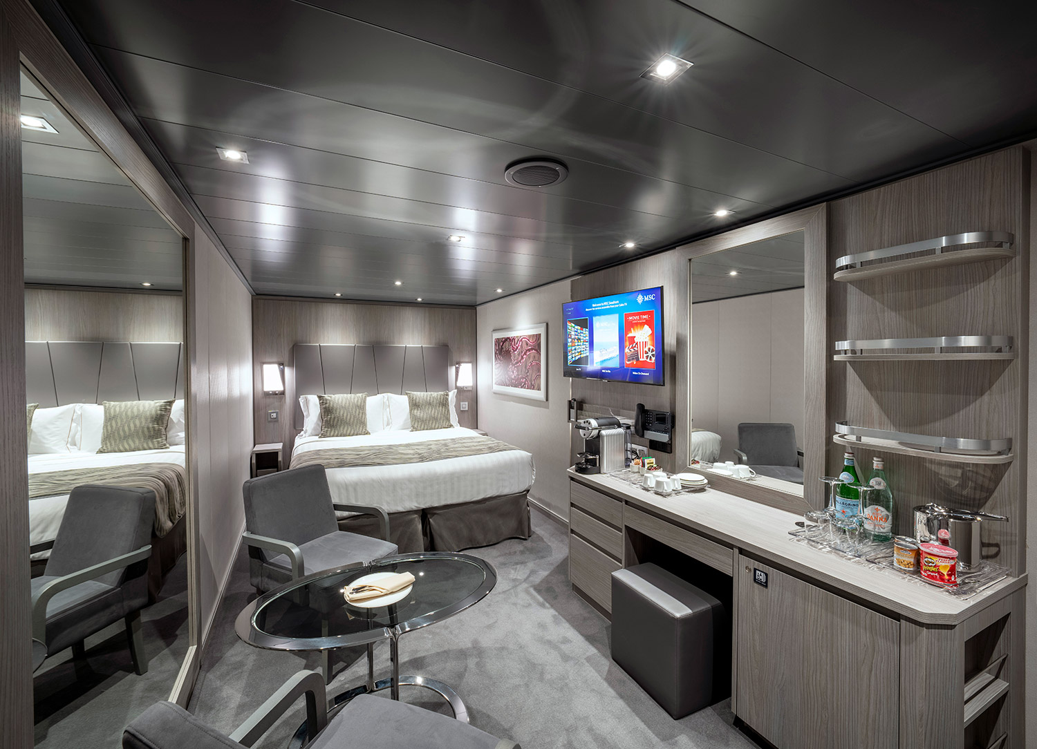 MSC Yacht Club Interior Suite - Bedroom