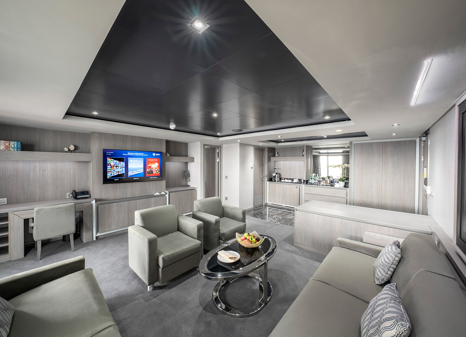 MSC Yacht Club Royal Suite - Living Room