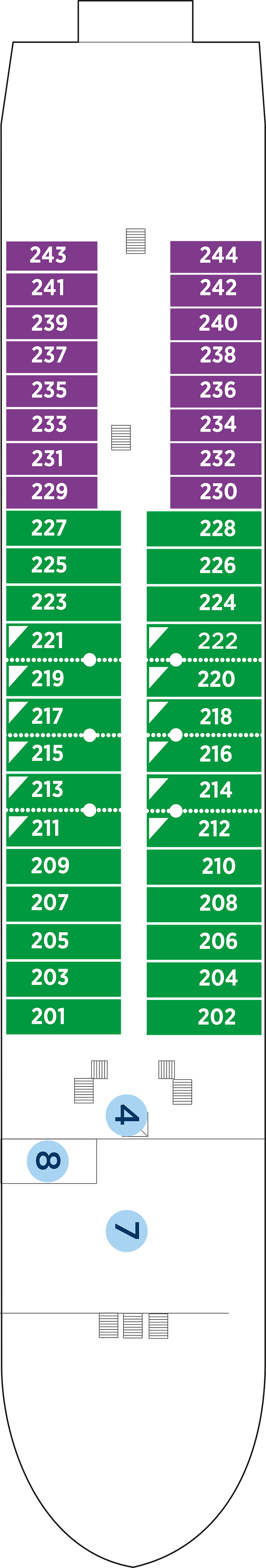 Cello (Deck 2) deck plan for AmaMagna