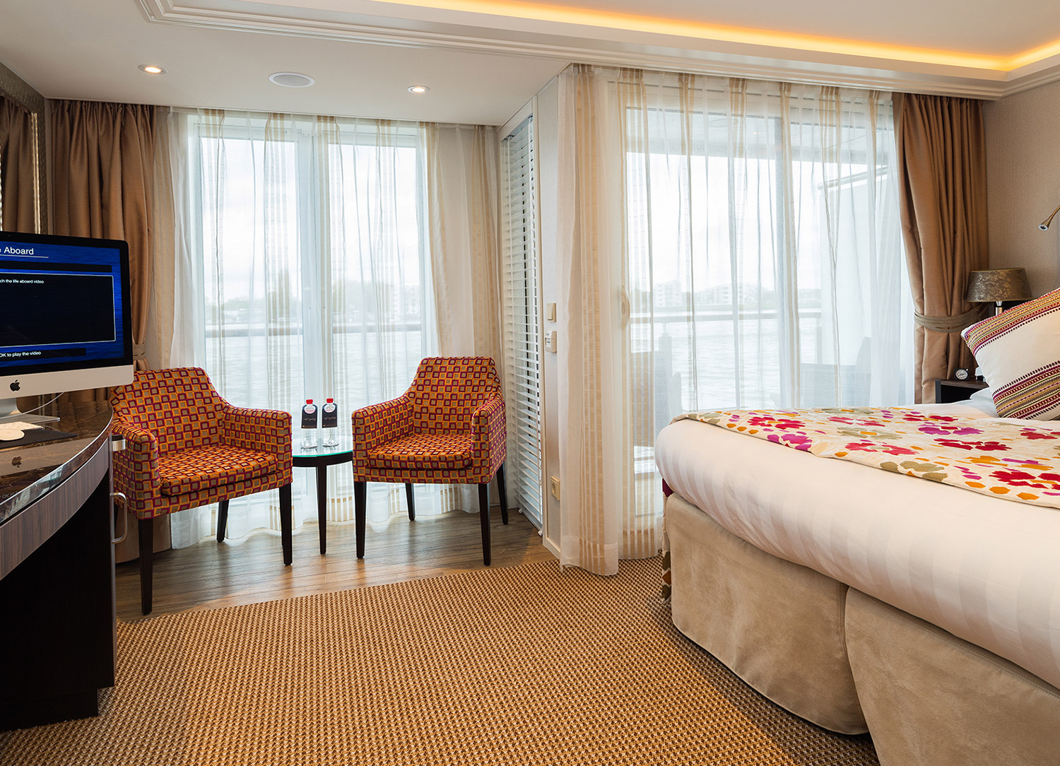 French & Outside Balcony - Bedroom