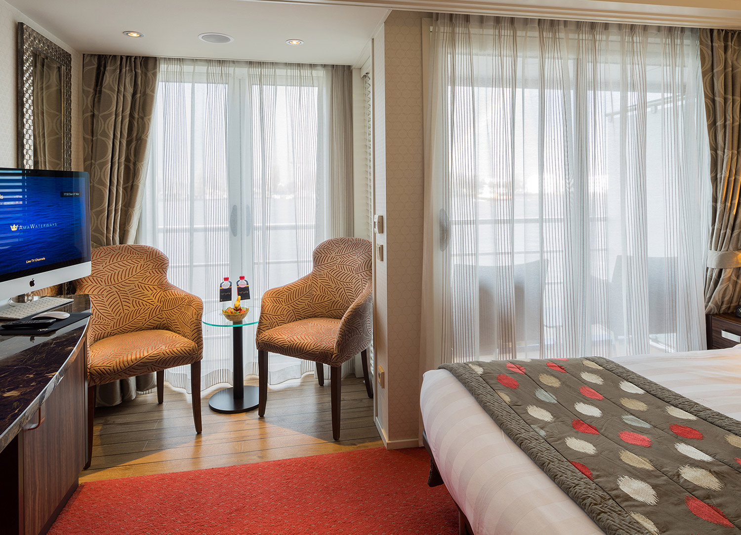 French & Outside Balcony - Bedroom