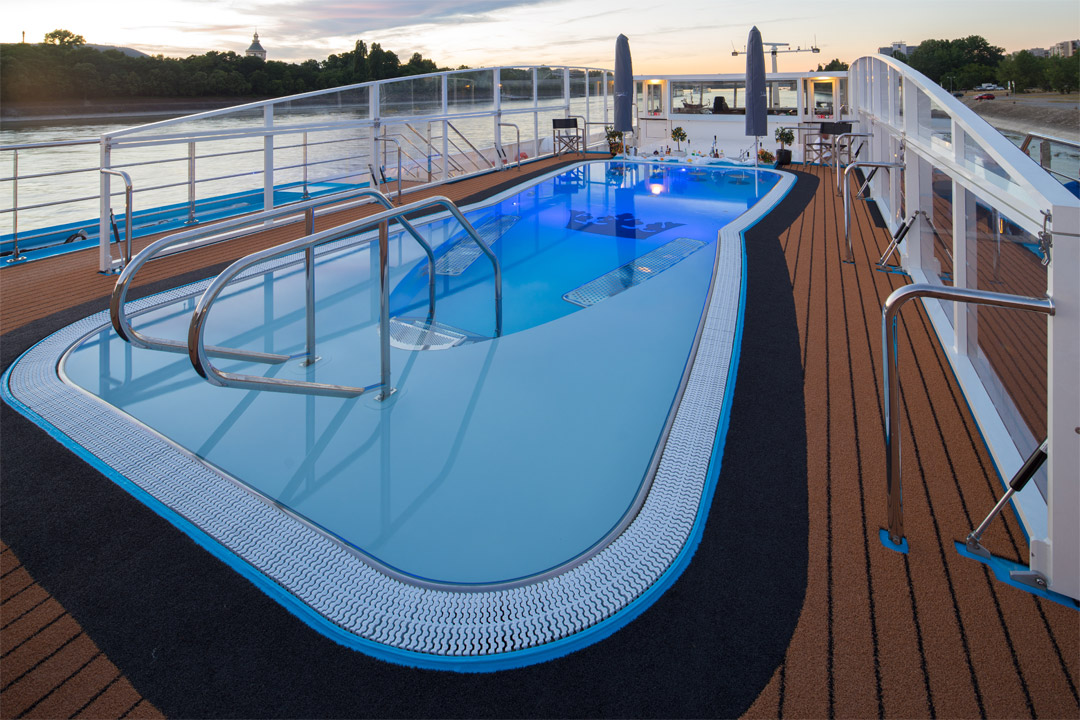  The refreshing onboard pool 