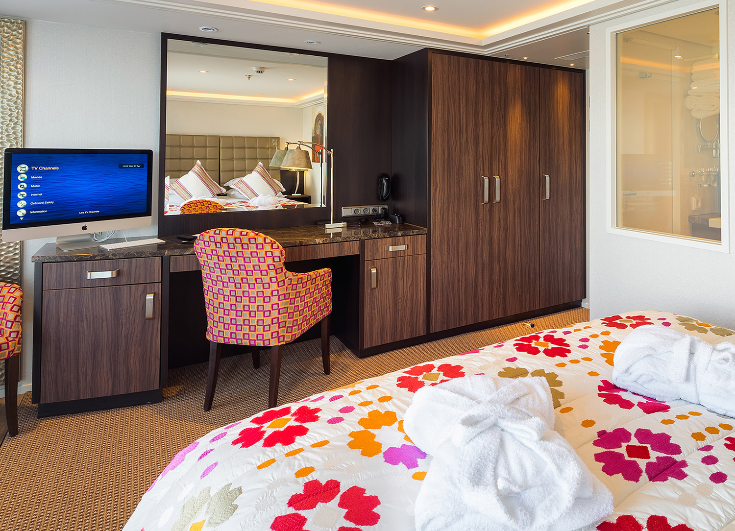 French & Outside Balcony - Bedroom
