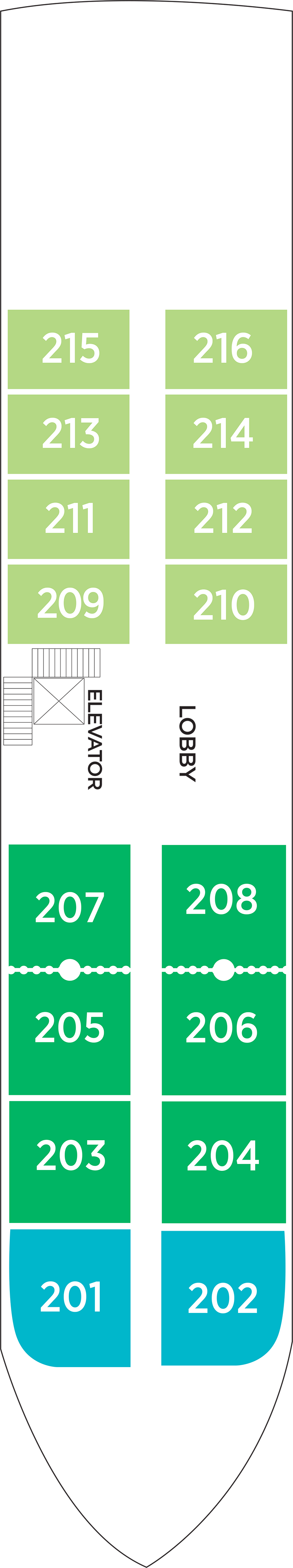 Lotus (Deck 2) deck plan for AmaDahlia