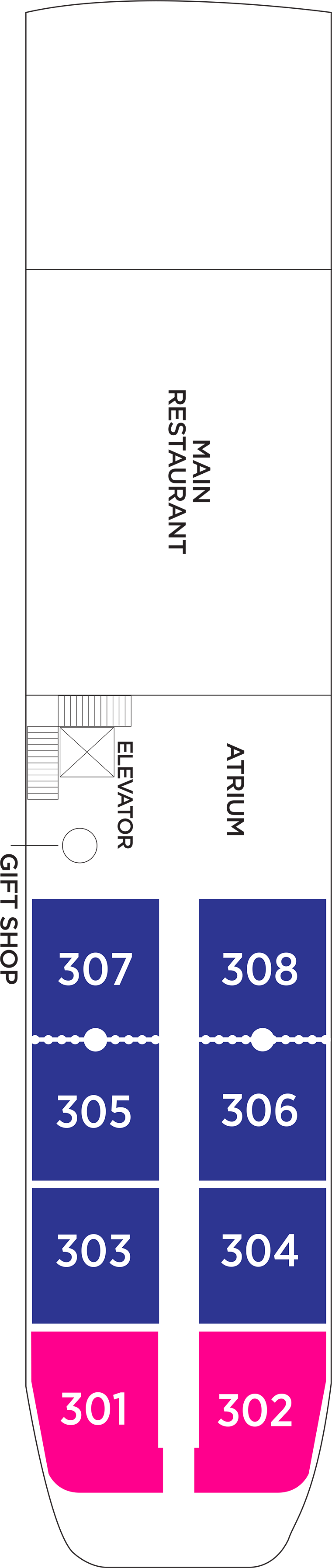 Lily (Deck 3) deck plan for AmaDahlia