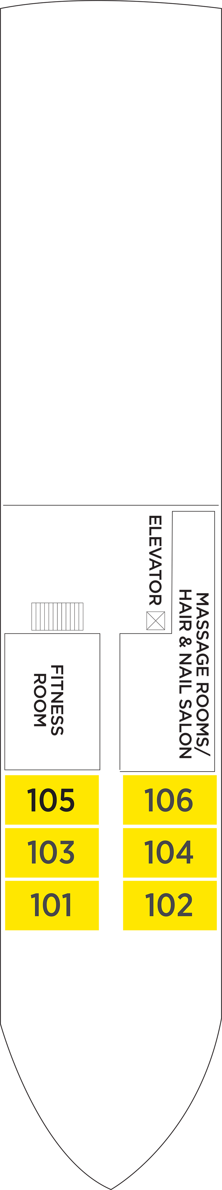Acacia (Deck 1) deck plan for AmaLilia