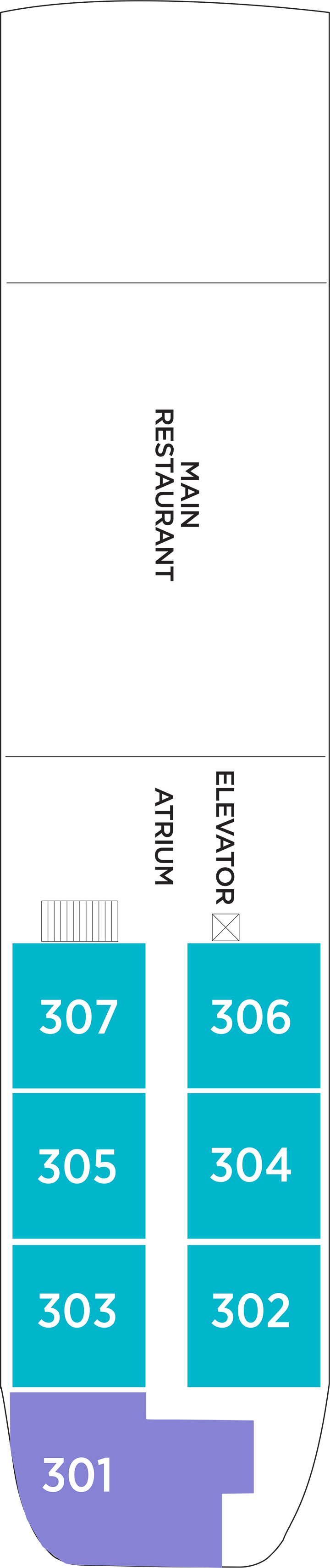 Lily (Deck 3) deck plan for AmaLilia