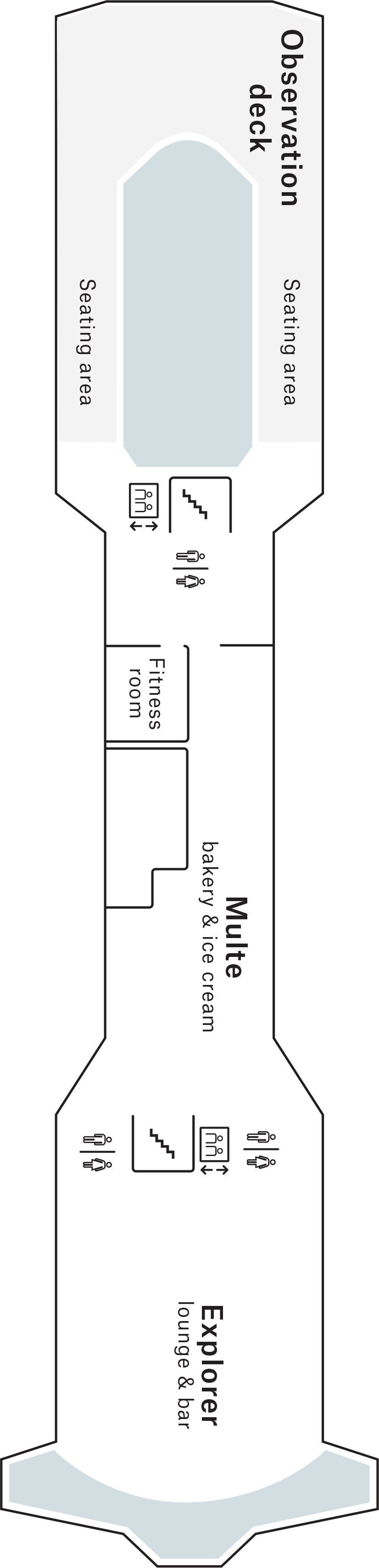 Deck 7 deck plan for MS Nordkapp