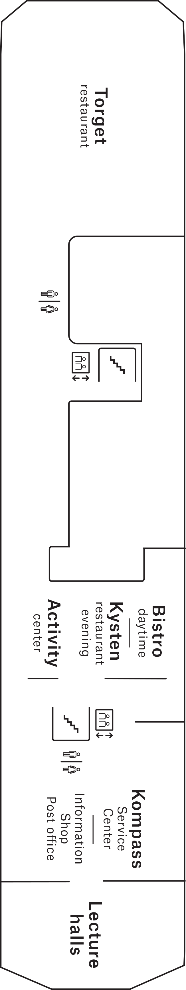 Deck 4 deck plan for MS Nordlys