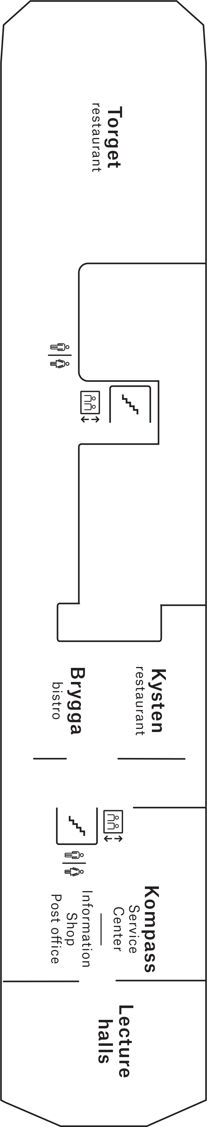 Deck 4 deck plan for MS Nordnorge