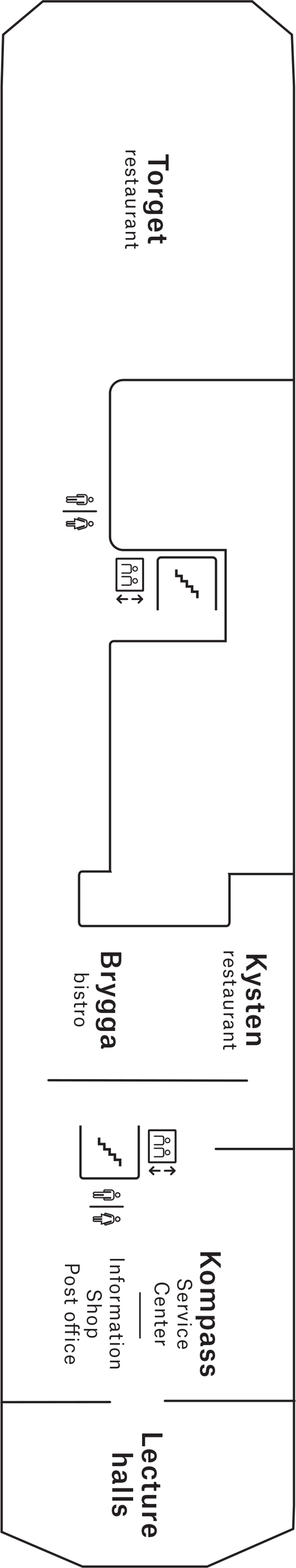 Deck 4 deck plan for MS Polarlys