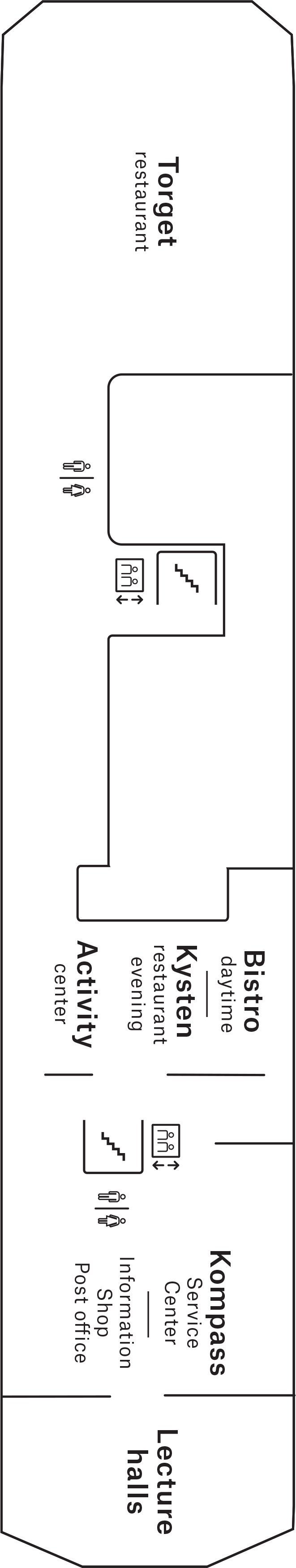 Deck 4 deck plan for MS Richard With