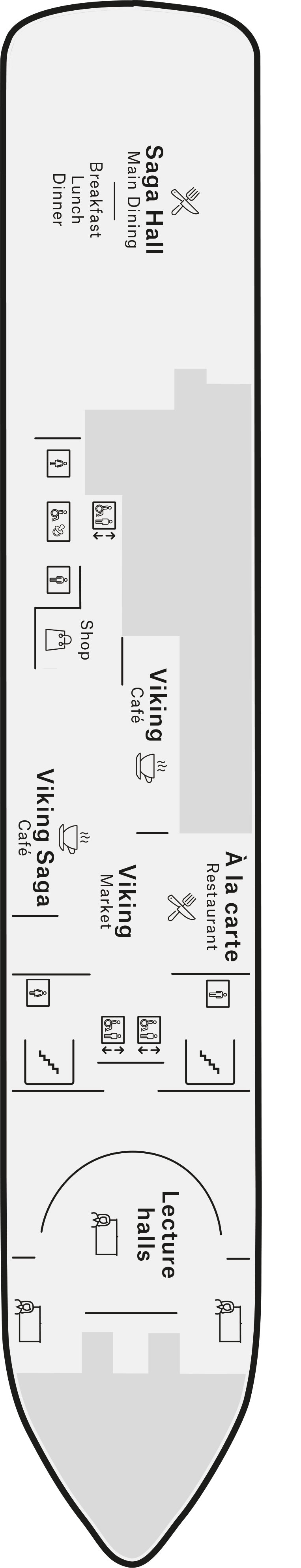 Deck 5 deck plan for MS Trollfjord