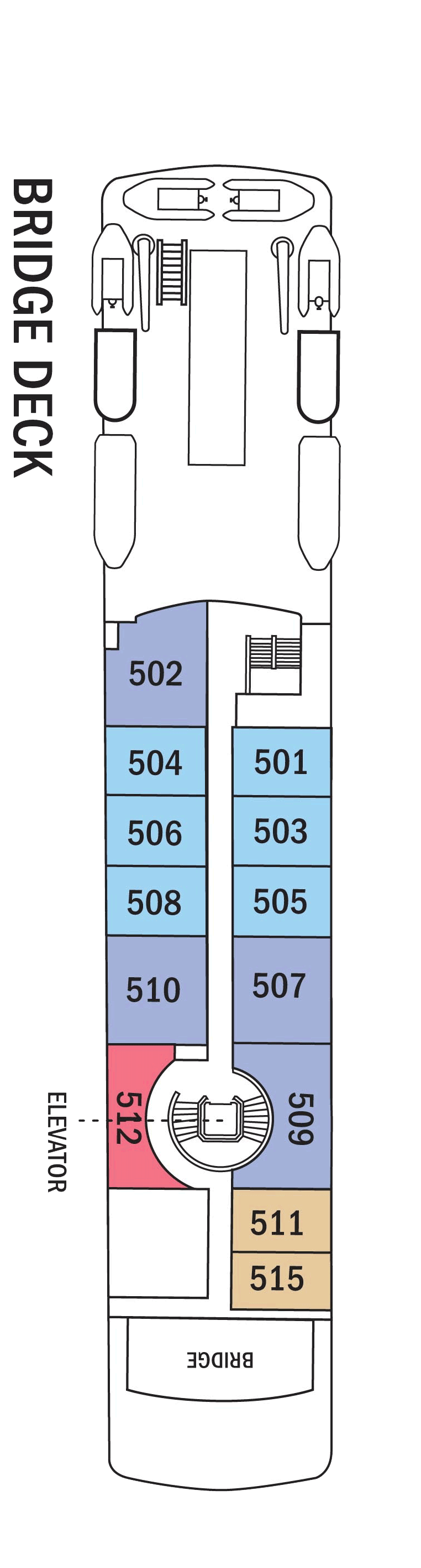 Bridge (Deck 4) deck plan for National Geographic Orion