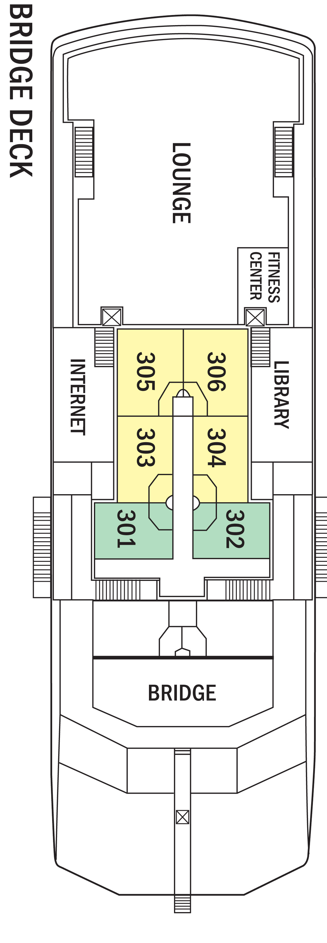 Bridge (Deck 2) deck plan for National Geographic Islander