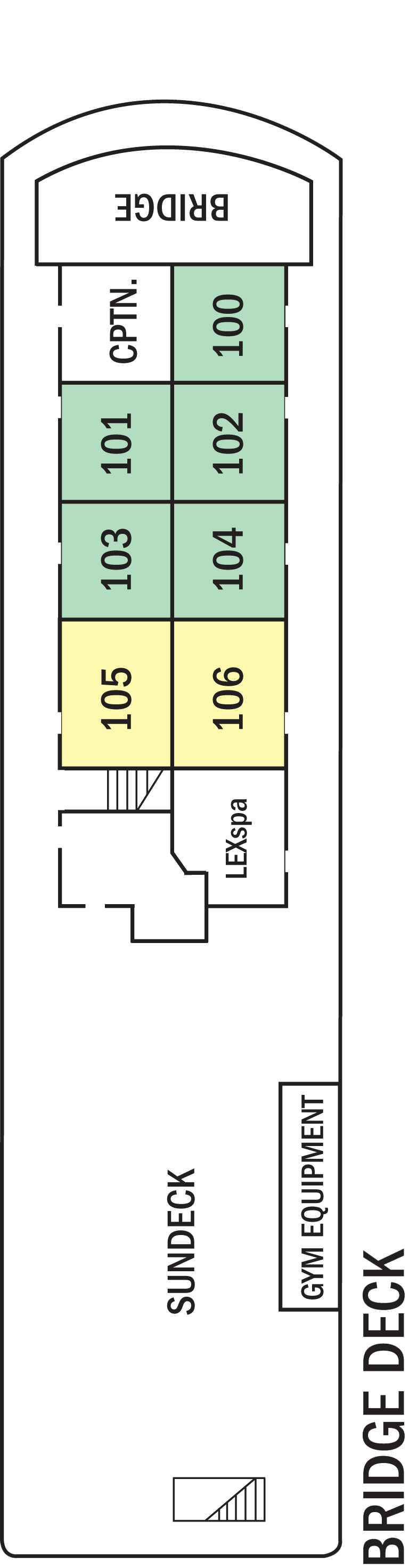 Bridge (Deck 3) deck plan for National Geographic Sea Bird
