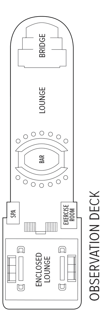 Top (Deck 3) deck plan for Delfin II