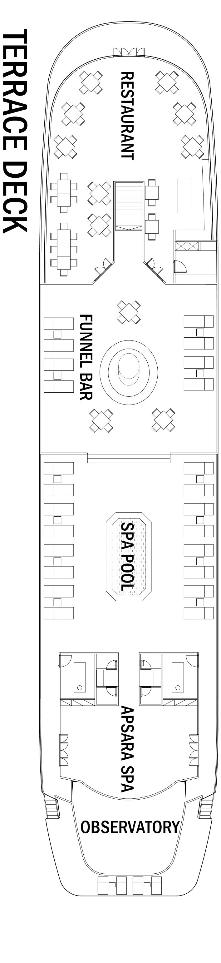 Terrace (Deck 3) deck plan for Jahan