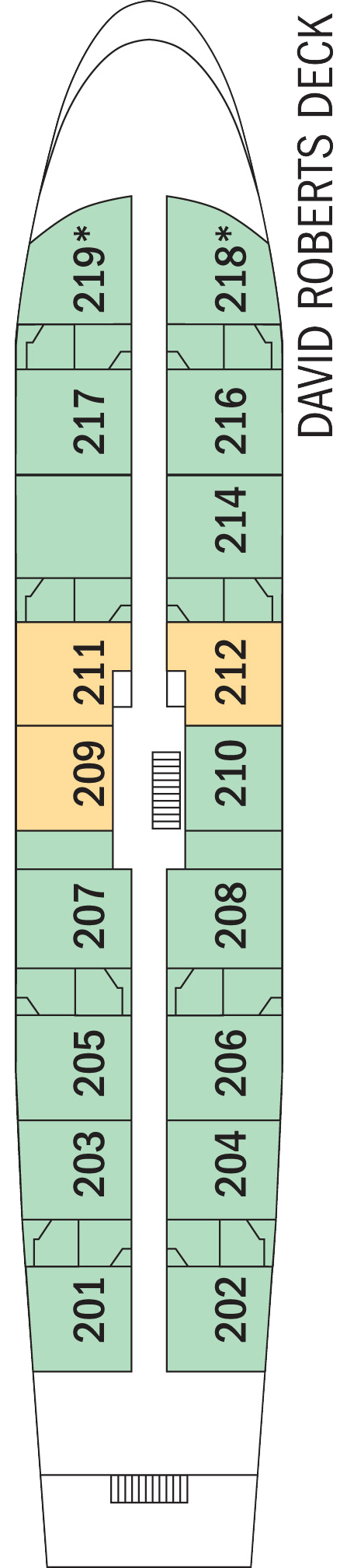 Roberts (Deck 2) deck plan for Lord of the Glens