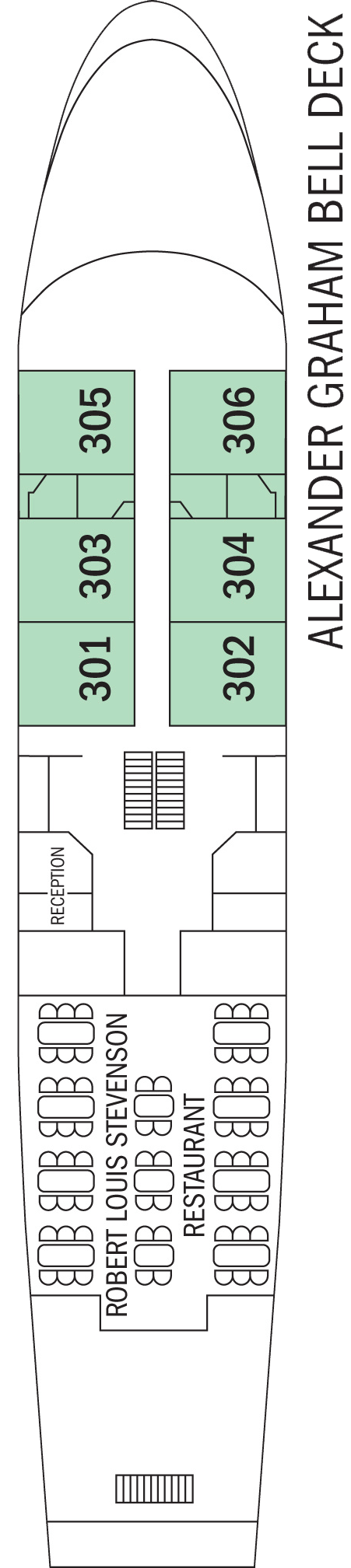Bell (Deck 3) deck plan for Lord of the Glens