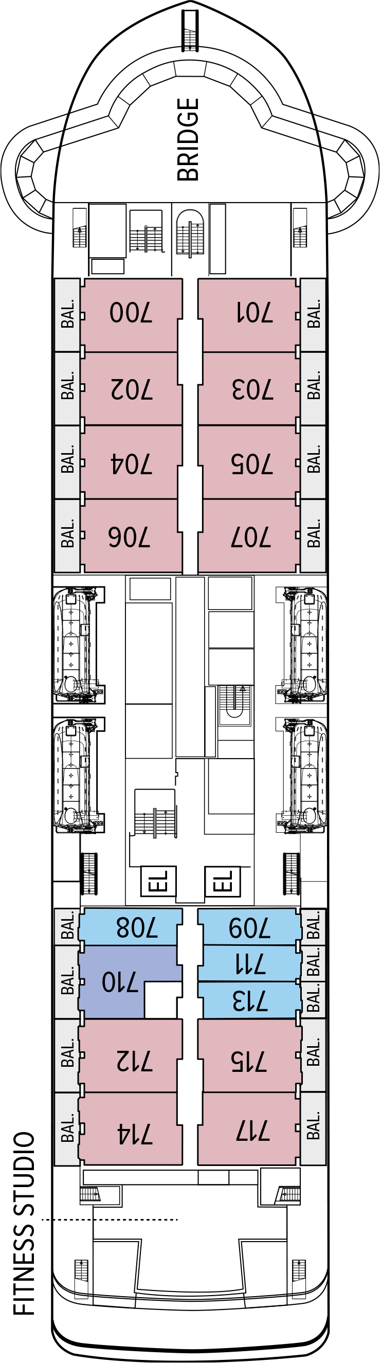 Bridge (Deck 5) deck plan for National Geographic Resolution