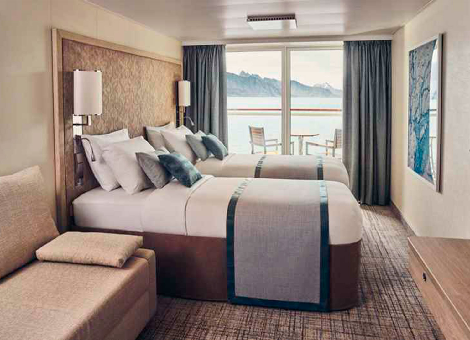 Category 3 and 4 Staterooms - Bedroom