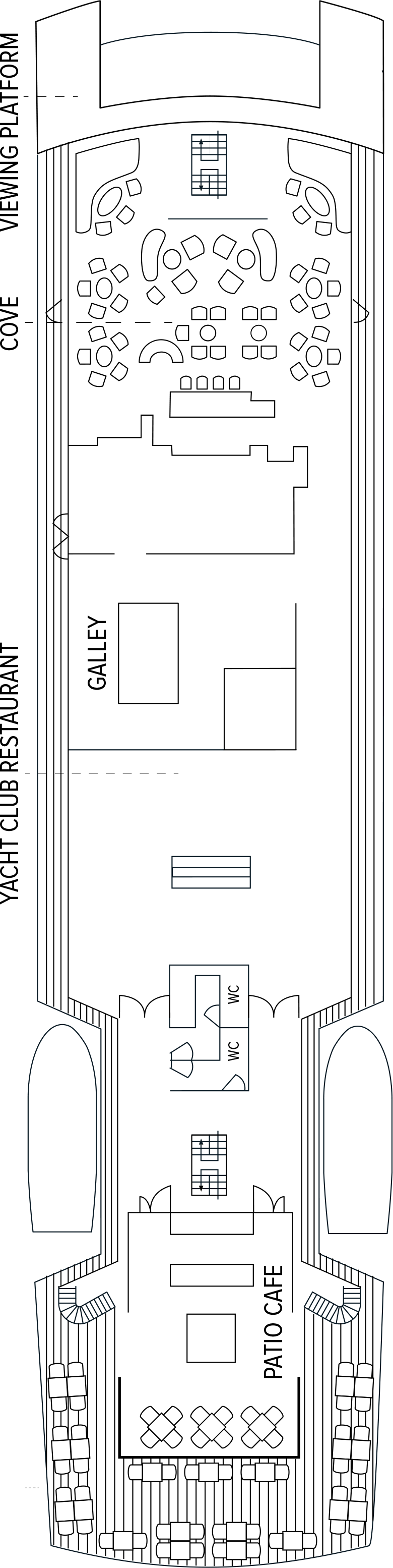 Promenade (Deck 4) deck plan for National Geographic Islander II