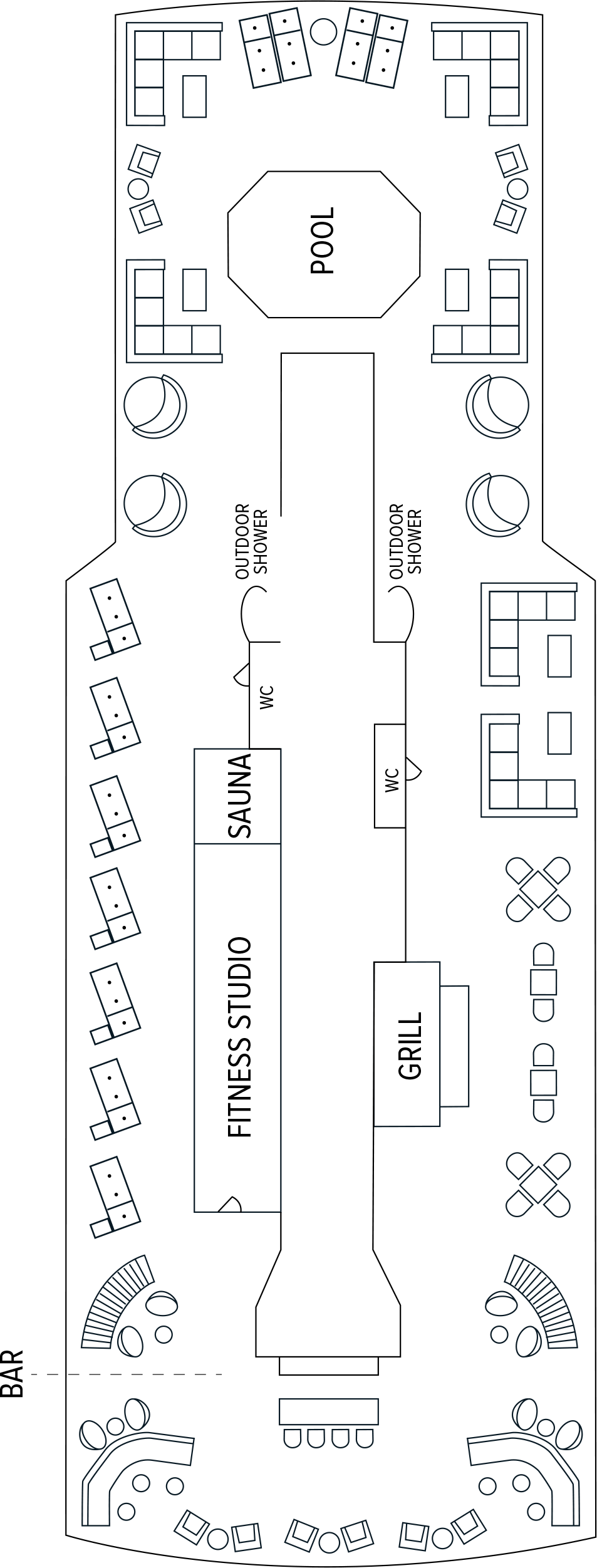 Observation (Deck 5) deck plan for National Geographic Islander II