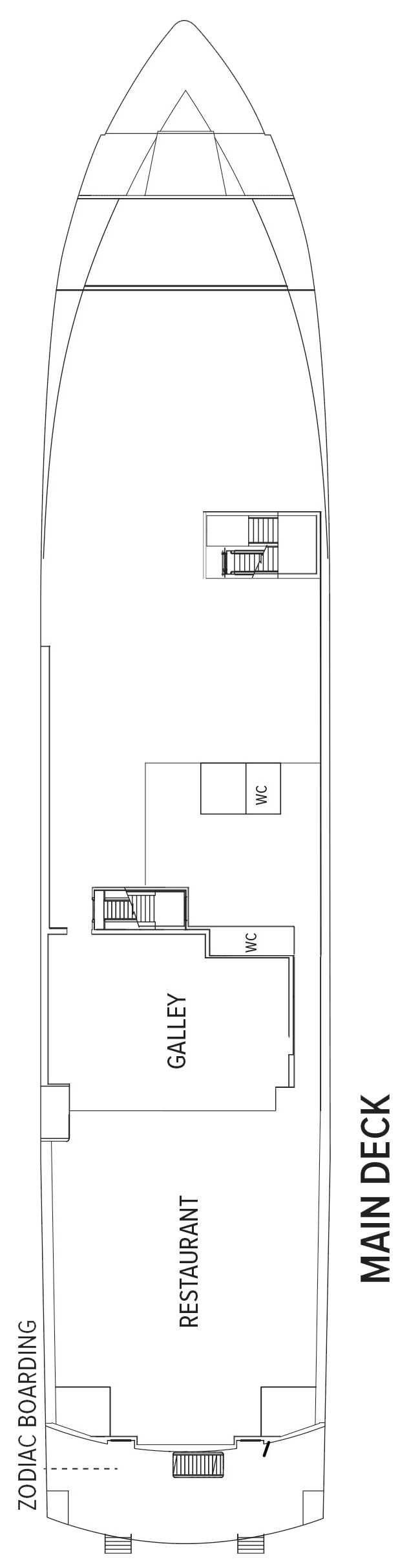Main (Deck 1) deck plan for National Geographic Gemini