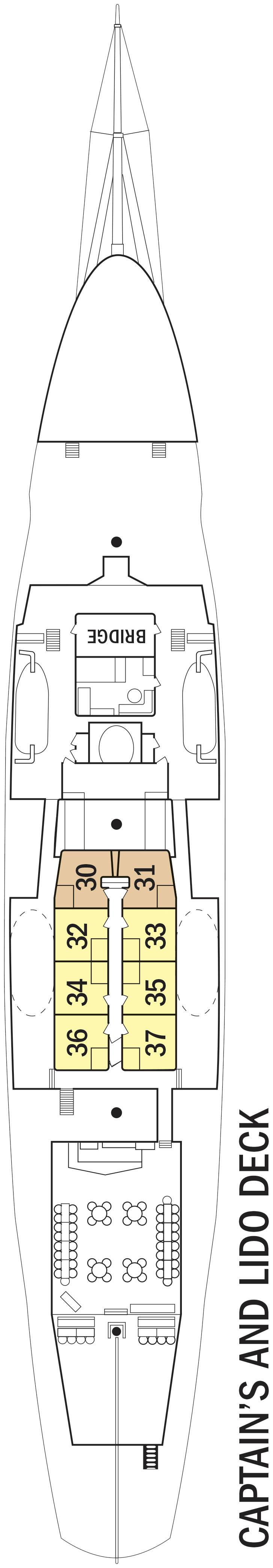 Lido (Deck 3) deck plan for Aqua Blu