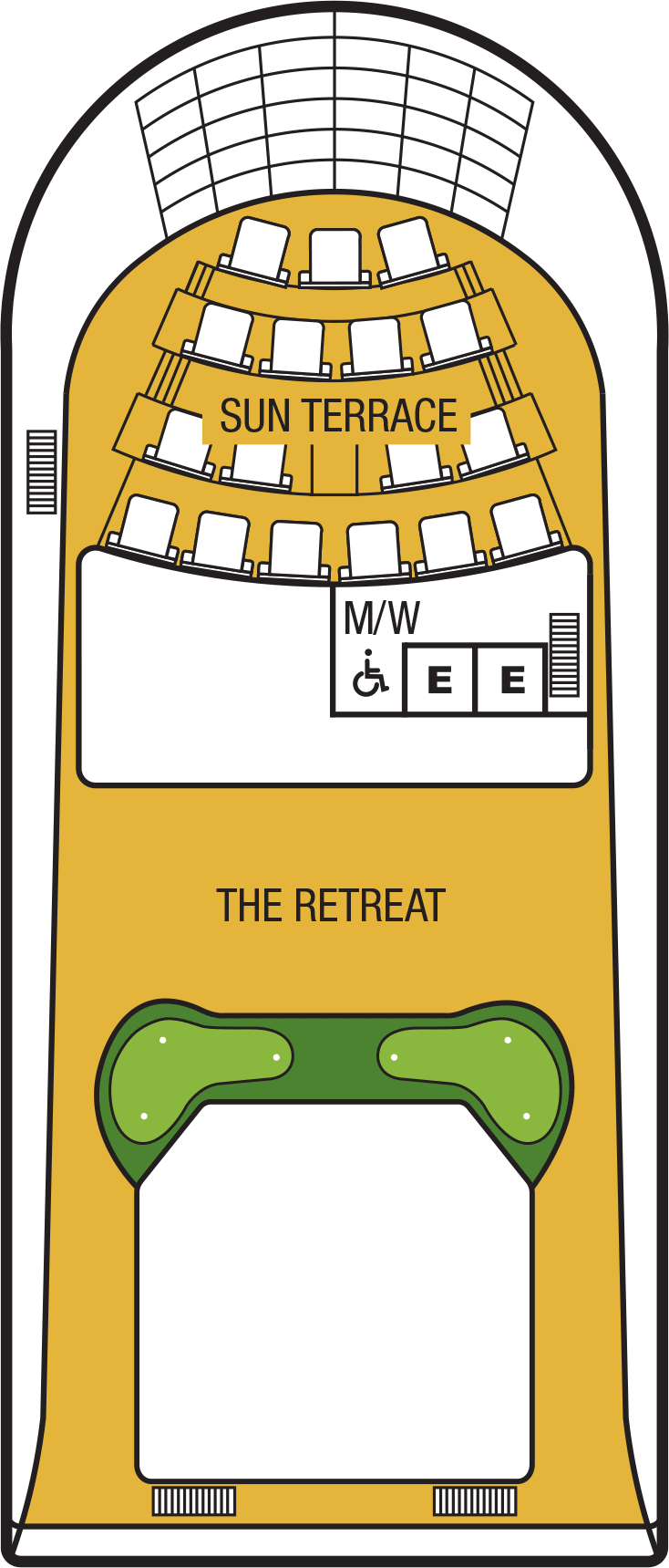 Deck 11 deck plan for Seabourn Odyssey
