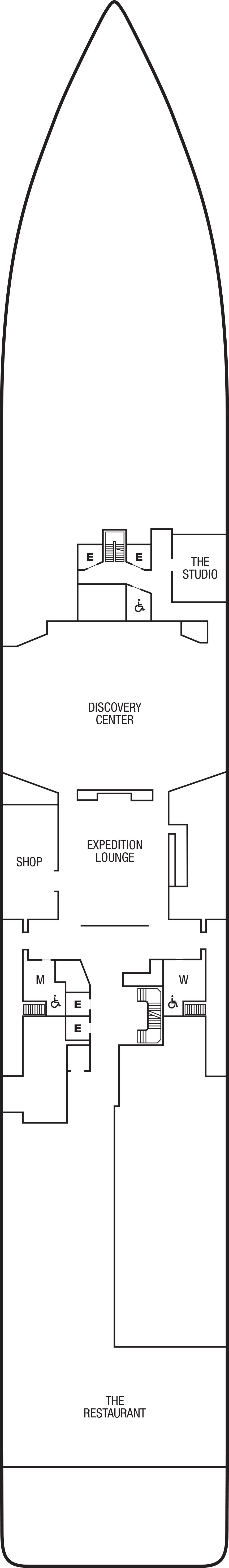 Deck 4 deck plan for Seabourn Venture