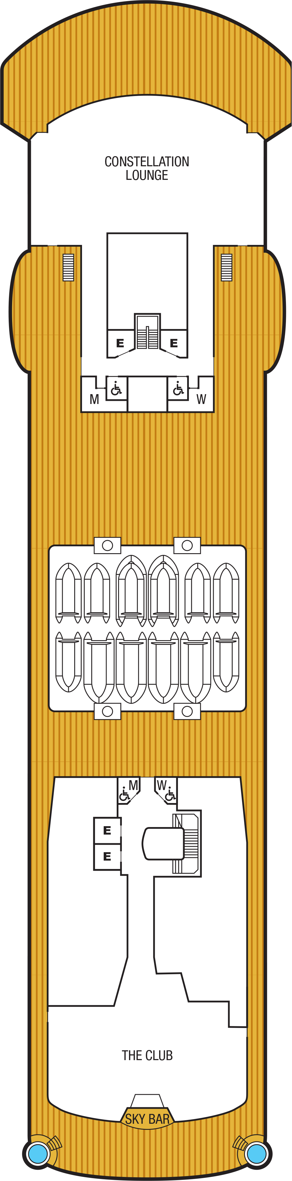 Deck 9 deck plan for Seabourn Venture