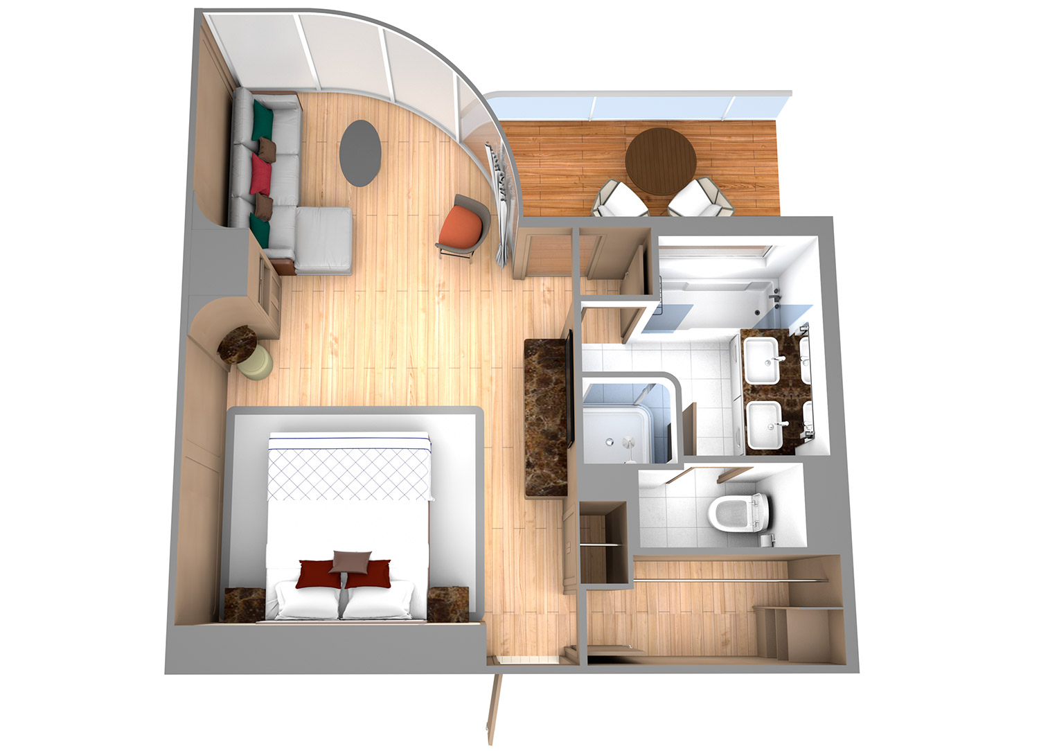 Panorama Veranda Suite - Schematic