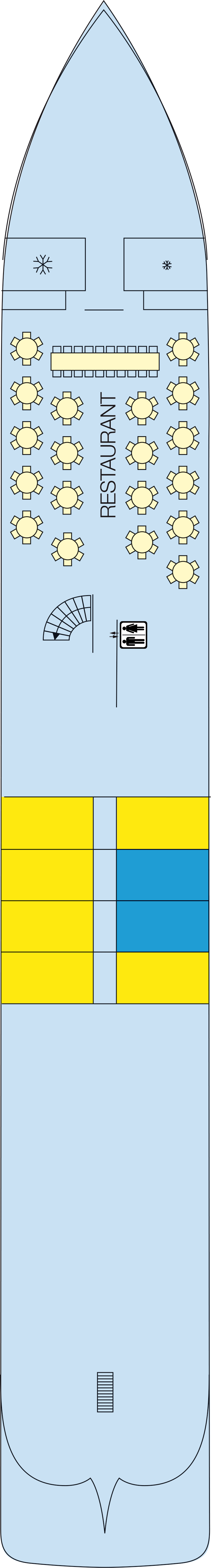 Main (Deck 1) deck plan for MS Amalia Rodrigues